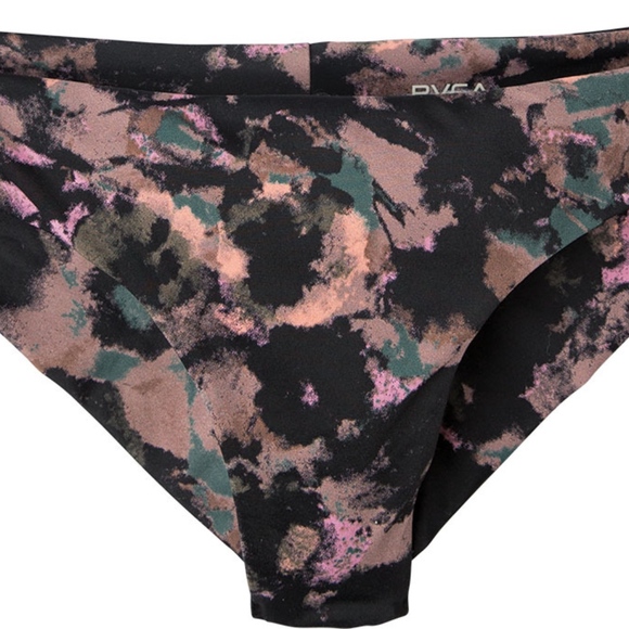 RVCA WOMEN'S CAMO FLORAL CHEEKY BIKINI BOTTOMS - Picture 5 of 7